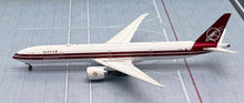Load image into Gallery viewer, NG models Lite 1/400 Qatar Airways Boeing 777-300ER A7-BAC 25th Anniversary retro QTR022
