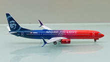 Load image into Gallery viewer, NG models 1/400 Alaska Airlines 737-900ER N493AS More To Love 79023
