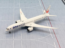 Load image into Gallery viewer, JC Wings 1/400 JAL Japan Airlines Boeing 787-9 OneWorld Livery JA861J

