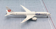 Load image into Gallery viewer, JC Wings 1/400 JAL Japan Airlines Boeing 787-9 OneWorld Livery JA861J
