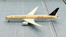 Load image into Gallery viewer, JC Wings 1/400 Saudi Arabian Airlines Boeing 787-9 Saudi Seasons HZ-ARC flaps down
