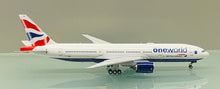 Load image into Gallery viewer, NG models 1/400 British Airways Boeing 777-200ER G-YMMU OneWorld 72036
