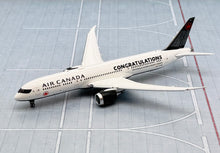 Load image into Gallery viewer, JC Wings 1/400 Air Canada Boeing 787-9 &quot;Congratulations&quot; C-FVNB flaps down

