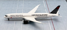 Load image into Gallery viewer, JC Wings 1/400 Air Canada Boeing 787-9 &quot;Congratulations&quot; C-FVNB flaps down
