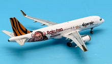 Load image into Gallery viewer, JC Wings 1/200 Tiger Air Taiwan Airbus A320 Rakuten Monkeys B-50006
