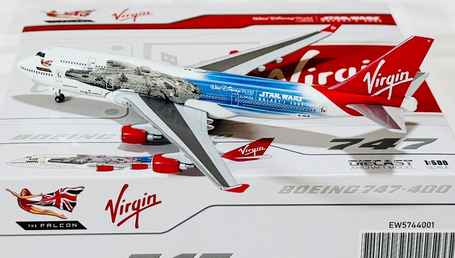 JC Wings 1/500 Virgin Atlantic Boeing 747-400 Star Wars G-VLIP