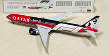 Load image into Gallery viewer, JC Wings 1/400 Qatar Airways Boeing 777-300ER Formula 1 A7-BEG
