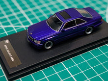 Load image into Gallery viewer, Rhino model 1/64 Mercedes Benz AMG 560 SEC C126 in purple
