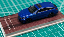Load image into Gallery viewer, MJ model 1/64 Mercedes Benz AMG CLS63 shooting brake in blue
