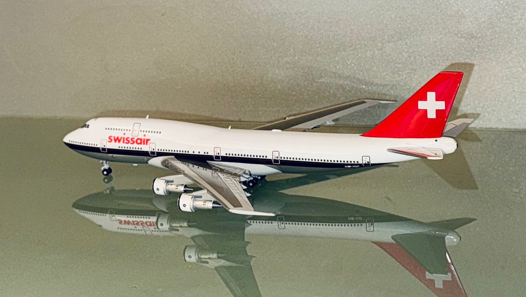 JC Wings 1/400 Swissair Boeing 747-300 Polished HB-IGF