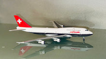 Load image into Gallery viewer, JC Wings 1/400 Swissair Boeing 747-300 Polished HB-IGF
