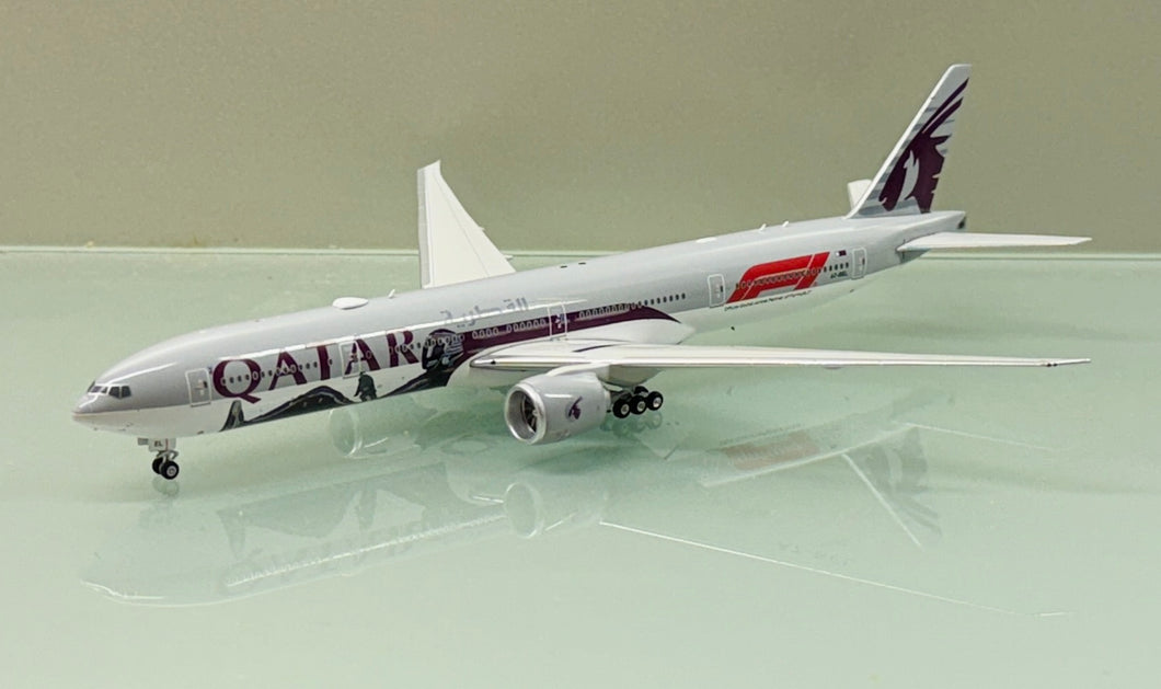 Phoenix Models 1/400 Qatar Airways Boeing 777-300ER Formula One A7-BEL