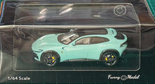 Load image into Gallery viewer, Funny Models 1/64 Ferrari Purosangue SUV in mint colour
