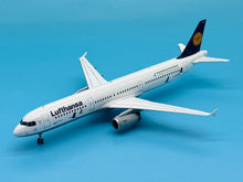 Load image into Gallery viewer, JC Wings 1/200 Lufthansa Airbus A321 OC Crane Protection Germany D-AIRR
