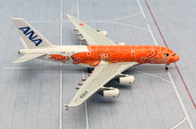 Load image into Gallery viewer, JC Wings 1/500 ANA All Nippon Airways Airbus A380 Orange Flying Honu Ka La Livery JA383A
