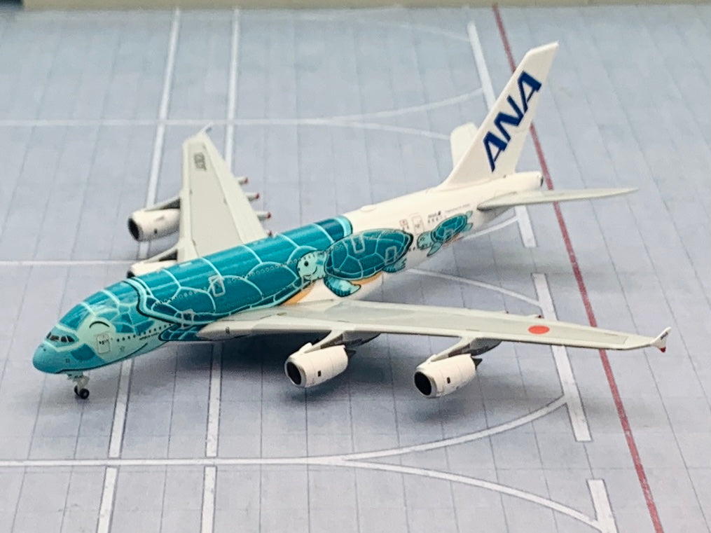 JC Wings 1/500 ANA All Nippon Airways Airbus A380 Green Flying 