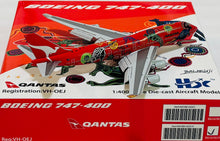 Load image into Gallery viewer, HX Models 1/400 Qantas Airways Boeing 747-400 Wunala Dreaming VH-OEJ Flaps down B616501F
