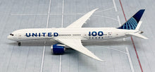 Load image into Gallery viewer, Gemini Jets 1/400 United Airlines B787-9 N61101 100 Years
