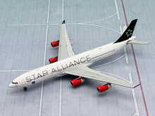 Load image into Gallery viewer, JC Wings 1/400 SAS Scandinavian Airlines Airbus A340-300 Star Alliance OY-KBM
