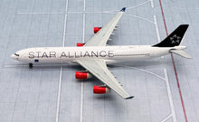 Load image into Gallery viewer, JC Wings 1/400 SAS Scandinavian Airlines Airbus A340-300 Star Alliance OY-KBM
