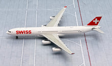 Load image into Gallery viewer, JC Wings 1/400 Swiss Airbus A340-300 "Zurich" HB-JMB
