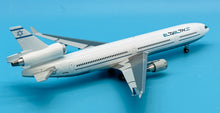 Load image into Gallery viewer, JC Wings 1/200 El Al Israel Airlines McDonnell Douglas MD-11 Polished N278WA
