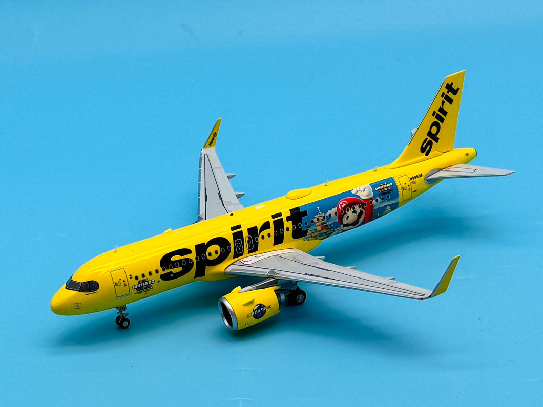 JC Wings 1/200 Spirit Airlines Airbus A320NEO Super Nintendo World N986NK