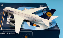 Load image into Gallery viewer, Phoenix 1/400 Lufthansa Airbus A380 D-AIMA 04522 Danke! Thanks you!
