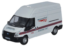Load image into Gallery viewer, Oxford Die-cast 1/76 Ford Transit 2006 LWB High Network Rail Response Unit
