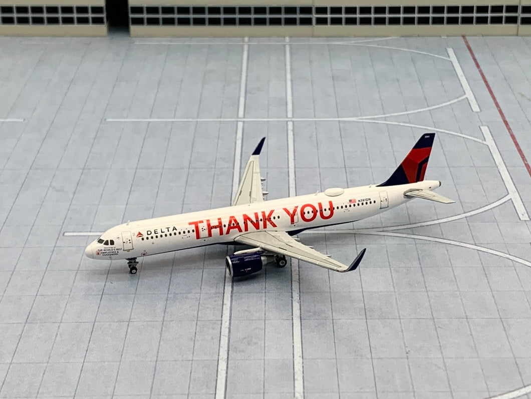 Gemini Jets 1/400 Delta Airlines Airbus A321 N391DN Thank You