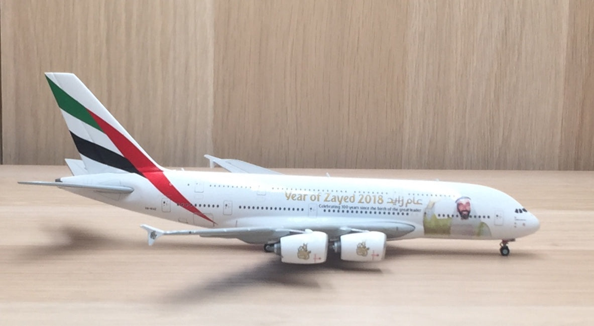 Gemini Jets 1/400 Emirates Airbus A380-800 Sheik Zayed A6-EUZ 