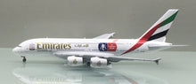 Load image into Gallery viewer, Gemini Jets 1/400 Emirates Airbus A380-800 FA Cup A6-EER
