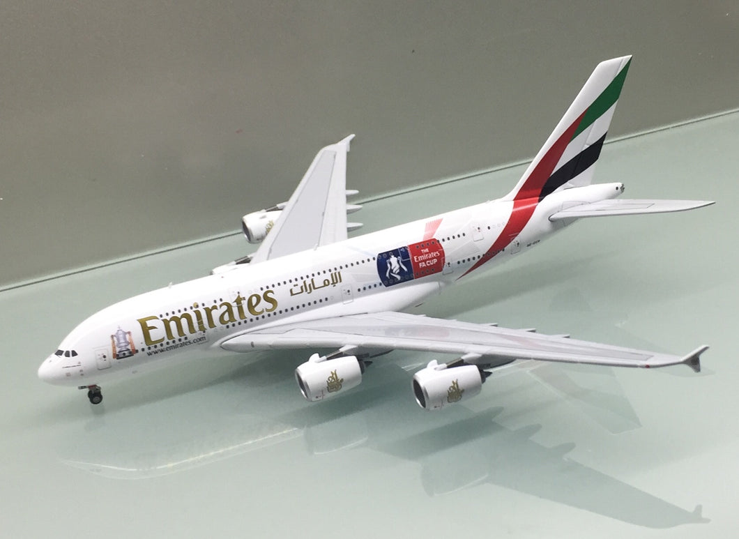 Gemini Jets 1/400 Emirates Airbus A380-800 FA Cup A6-EER