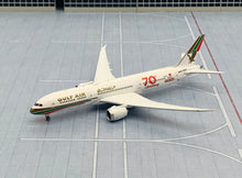 Load image into Gallery viewer, Gemini Jets 1/400 Gulf Air Boeing 787-9 A9C-FG Retro 70 years
