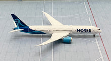 Load image into Gallery viewer, JC Wings 1/400 Norse Atlantic Airways Boeing 787-9 LN-LNO flaps down
