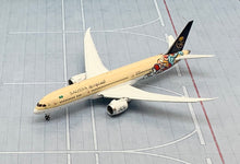 Load image into Gallery viewer, JC Wings 1/400 Saudi Arabian Airlines Boeing 787-9 Arab Calligraphy Year HZ-AR13 flaps down
