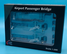 Load image into Gallery viewer, JC Wings 1/200 Airport Passenger Bridge 747 blue windows LH2280
