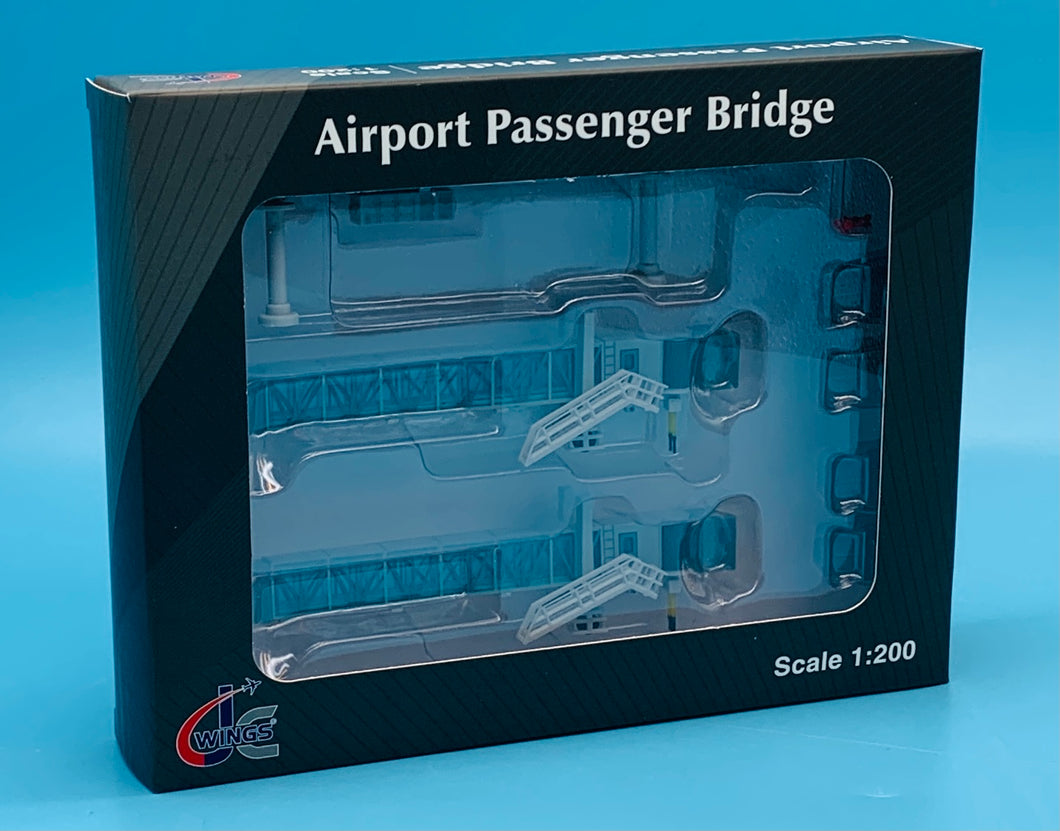 JC Wings 1/200 Airport Passenger Bridge 747 blue windows LH2280