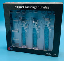 Load image into Gallery viewer, JC Wings 1/200 Airport Passenger Bridge A380 blue windows LH2278
