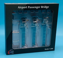 Load image into Gallery viewer, JC Wings 1/200 Airport Passenger Bridge A380 blue windows LH2278
