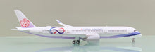 Load image into Gallery viewer, JC Wings 1/400 China Airlines Taiwan Airbus A350-900XWB 60th B-18917
