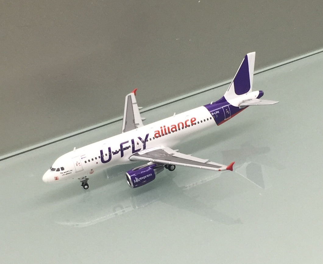 JC Wings 1/400 HK Express Airbus A320 U-FLY Alliance B-LPH