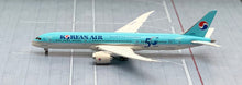 Load image into Gallery viewer, JC Wings 1/400 Korean Air Boeing 787-9 Beyond 50 Years of Excellence HL8081 flaps down
