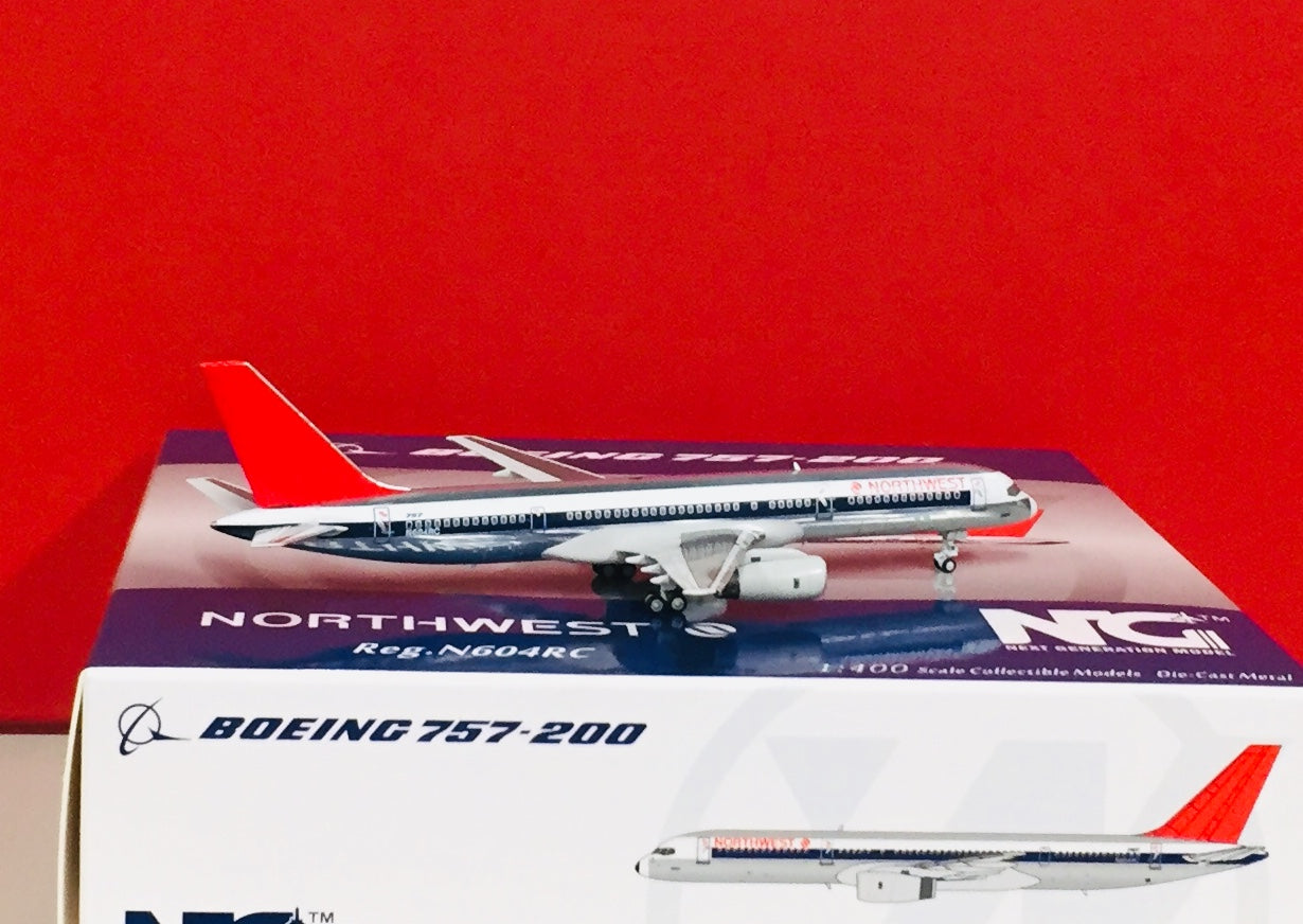 N604rc NG models 1/400 Northwest Airlines Boeing 757-200 N604RC 53033 – First ...