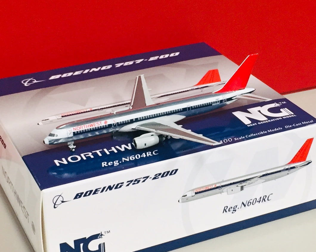 N604rc NG models 1/400 Northwest Airlines Boeing 757-200 N604RC 53033 – First ...