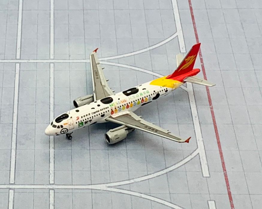 JC Wings 1/400 Capital Airlines Airbus A320 B-6867 Mengniu