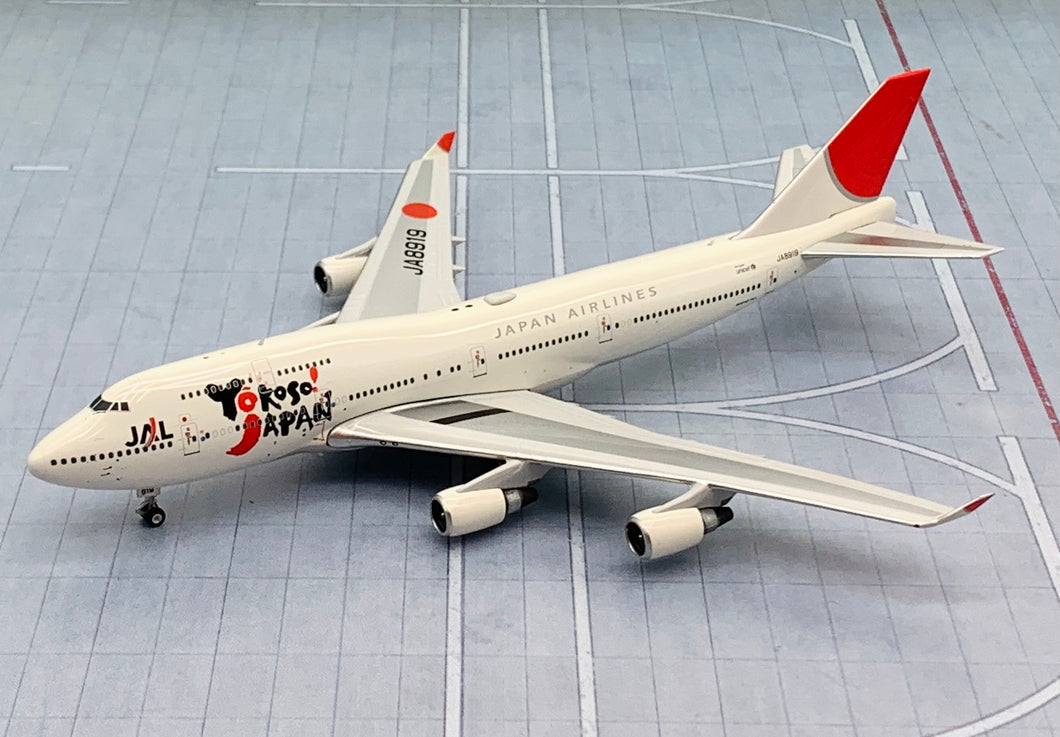 Phoenix 1/400 Japan Airlines JAL Boeing 747-400 Yokoso! Japan JA8919