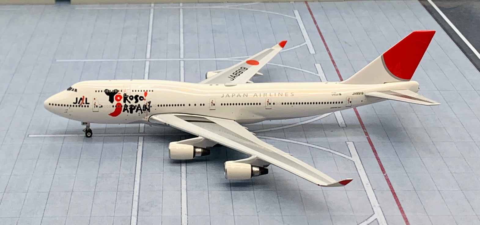 Phoenix 1/400 Japan Airlines JAL Boeing 747-400 Yokoso