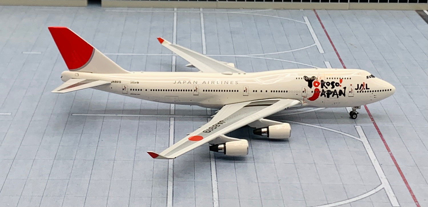 Phoenix 1/400 Japan Airlines JAL Boeing 747-400 Yokoso! Japan