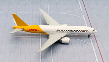 Load image into Gallery viewer, Gemini Jets 1/400 Southern Air DHL Boeing 777-200LRF N775SA flaps down
